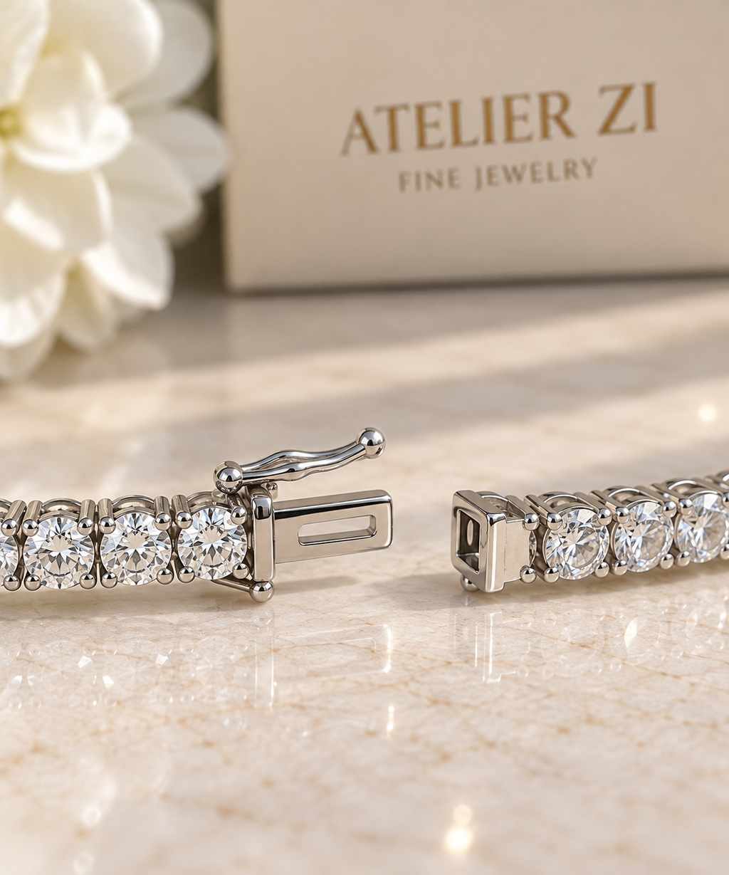3 CT Natural Diamond Tennis Bracelet