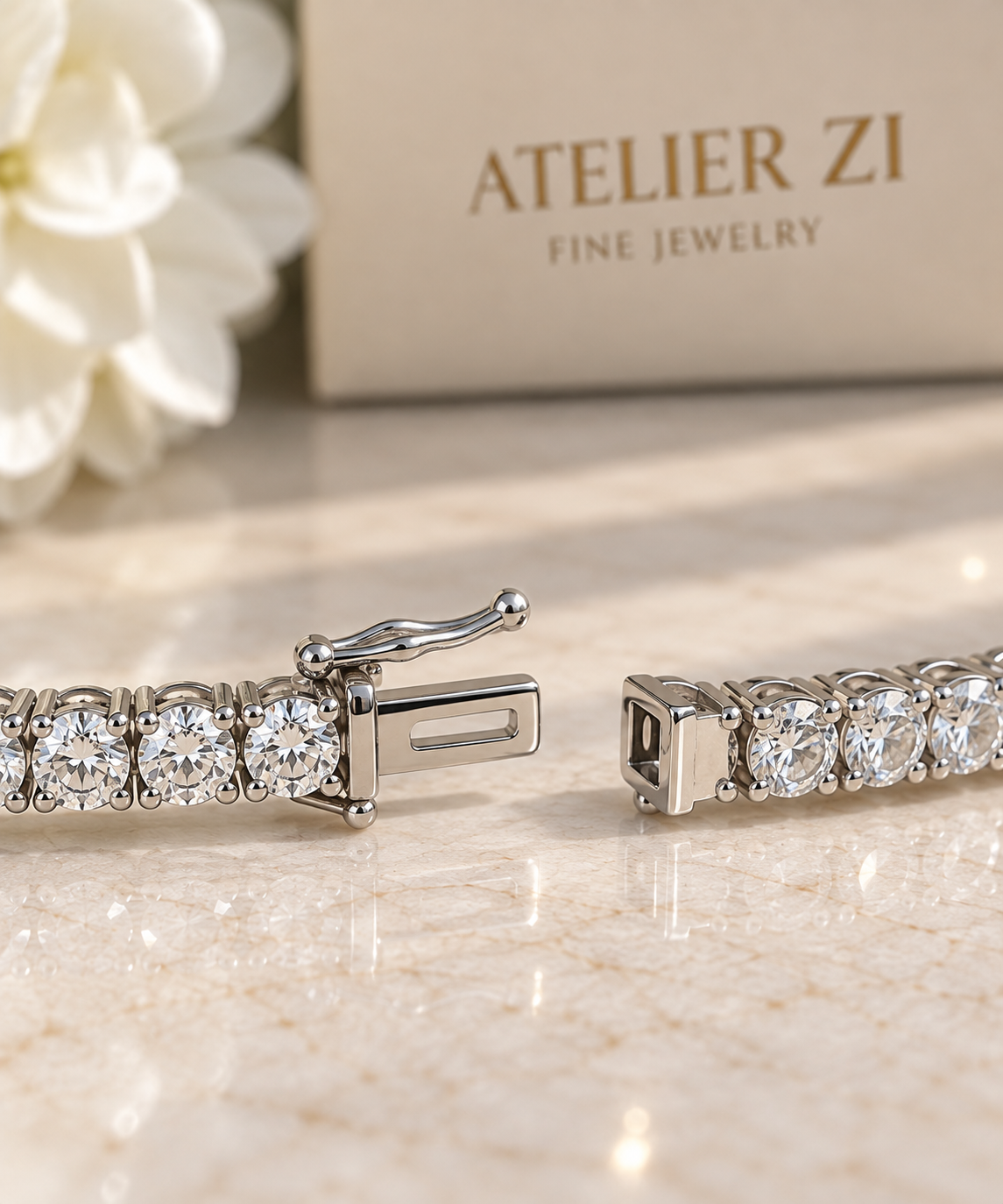 3 CT Natural Diamond Tennis Bracelet