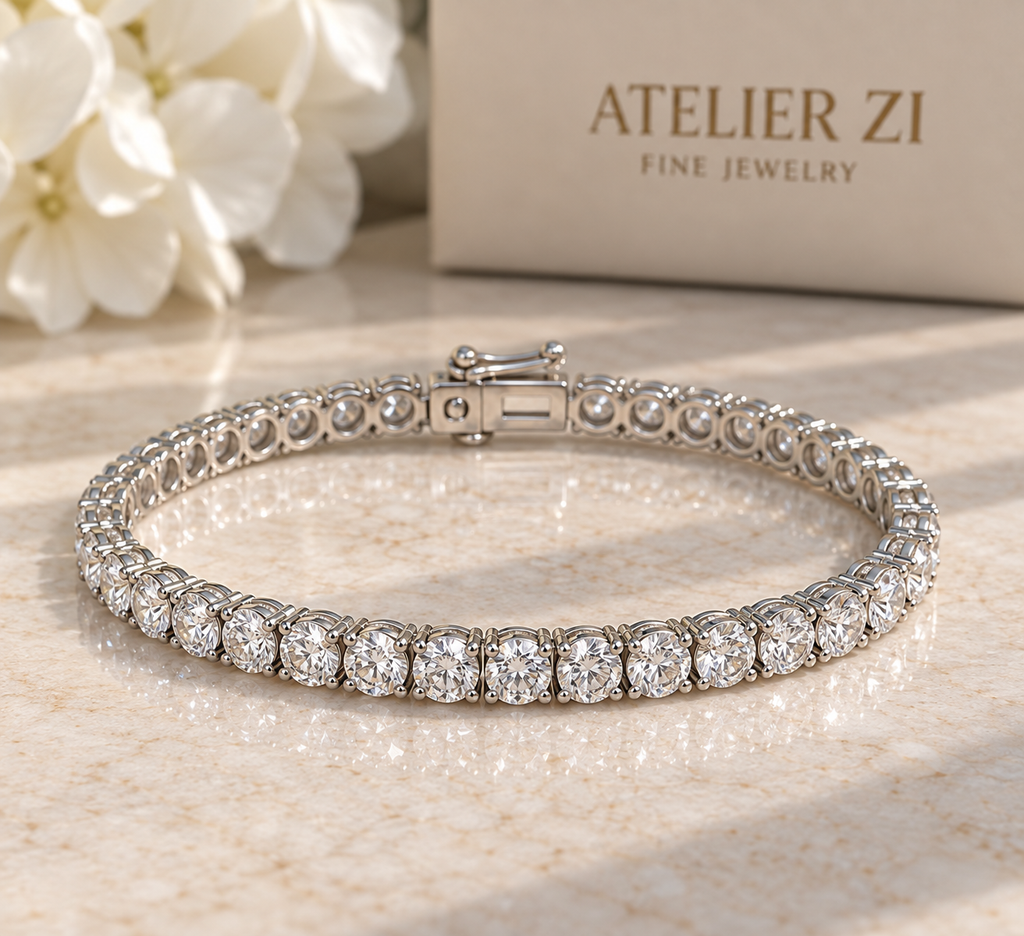 3 CT Natural Diamond Tennis Bracelet